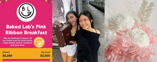 foreu studio pink ribbon fundraiser breast cancer awareness flower box gifting