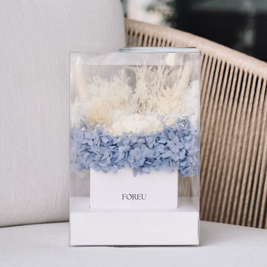 Premium Flower Box (Single Candle) - Midnight Meadow