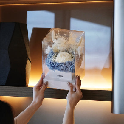 Premium Flower Box (Single Candle) - Midnight Meadow