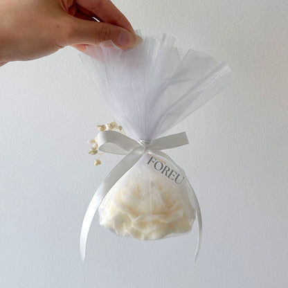 [MADE TO ORDER] Elegant Wedding Candle Favours, Peony Flower Candle, Bridal Shower Favours