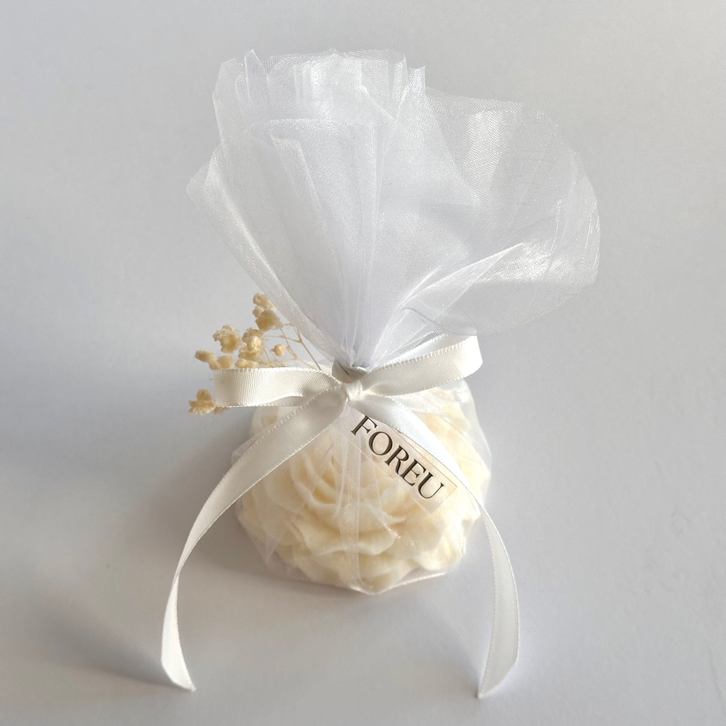 [MADE TO ORDER] Elegant Wedding Candle Favours, Peony Flower Candle, Bridal Shower Favours